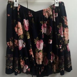 Floral off the shoulder